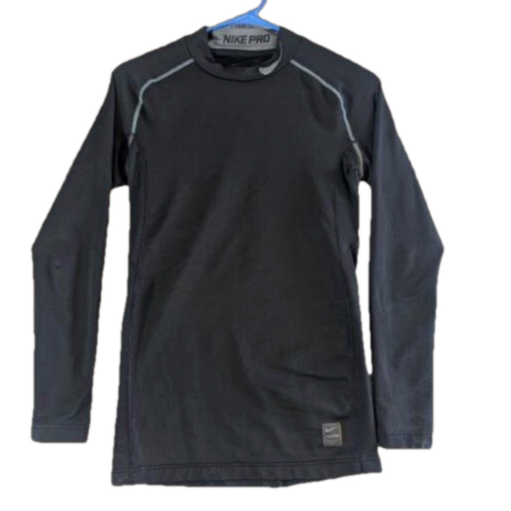 Nike Pro Combat Shirt Mens Large Black Dri Fit Compression Performance Athletic